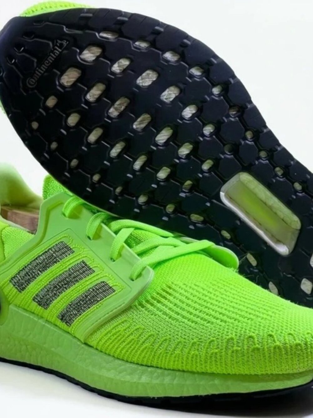 Adidas UltraBoost 20 Signal Green EG0710 Men's Running Shoes US 10